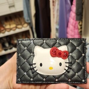 Swarovski x Hello Kitty Card Case Crystal Embellished Black
